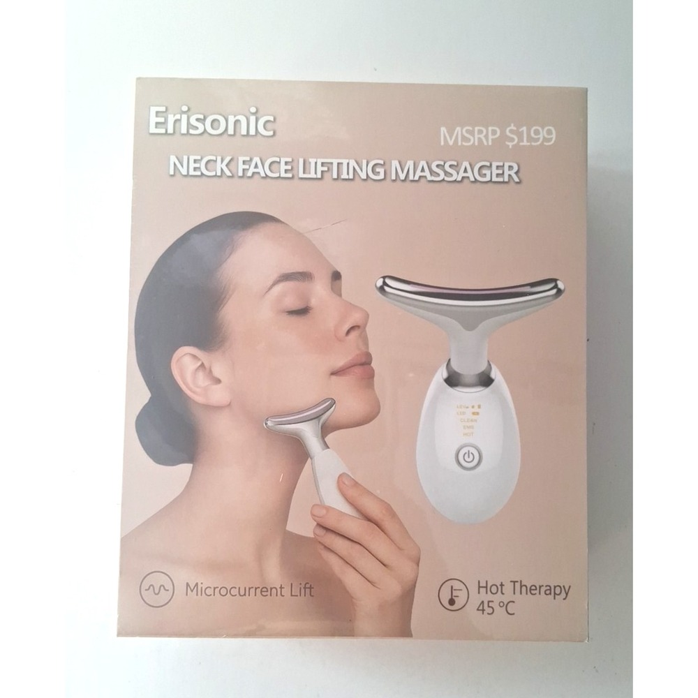 EMS Thermal Neck Lifting &Tighten Massager Electric Microcurrent Wrinkle Remover